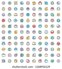 Industrial Colored Vector Icon Pack 
