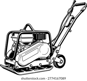 Industrial Compactor Machine for Construction Work