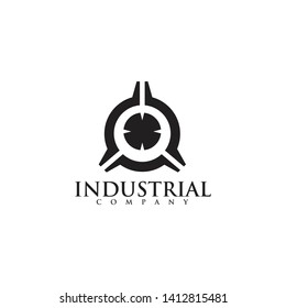 Industrial Company Logo Design Using Gear Stock Vector (Royalty Free ...