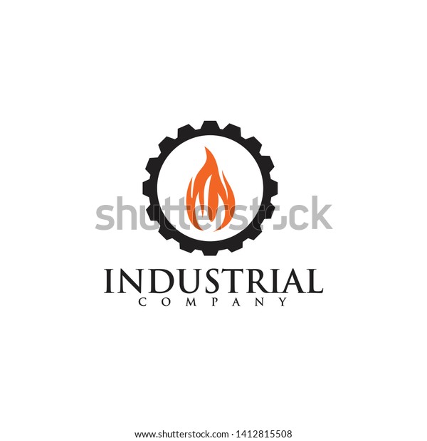 Industrial
company logo design with using gear
icon