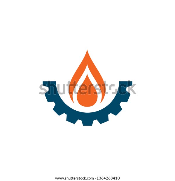 Industrial company\
logo design vector\
template