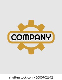 industrial company logo vector design.