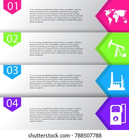 Industrial concept info graphic design,clean vector