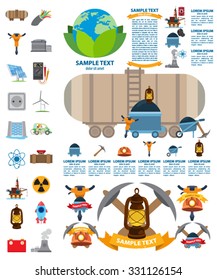 Industrial concept, infographics