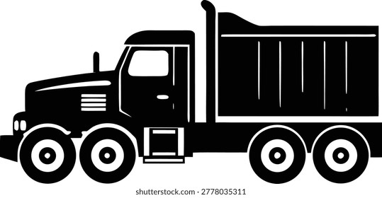 Industrial construction heavy equipment dump truck