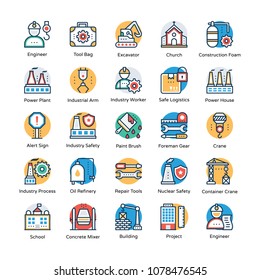 Industrial and Construction Icons Pack 