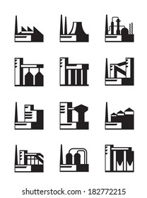 Industrial construction set - vector illustration