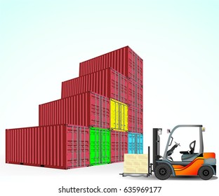 Industrial container for logistic import and export business