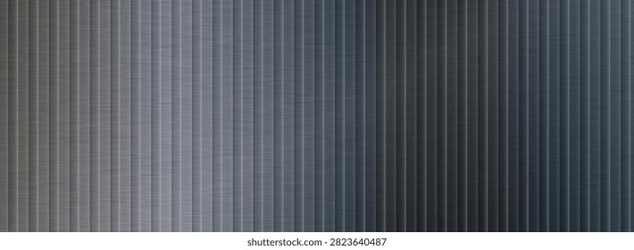 Industrial corrugated container texture with fluted sheet metal, ribbed wall structure and realistic surface detail.