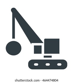 Industrial Crane Colored Vector Icon