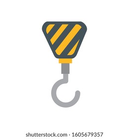 industrial crane hook isolated icon vector illustration design