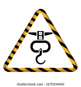 Vektorillustration des Hakenkranes mit industriellem Kransymbol