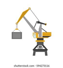 industrial crane icon 