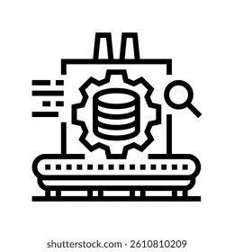 industrial data analytics industry 5 line icon vector. industrial data analytics industry 5 sign. isolated contour symbol black illustration