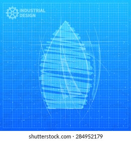 industrial design concept sketch style background vector illustration for your presentation 