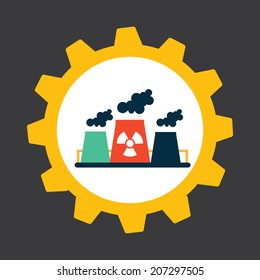 industrial design over gray background vector illustration