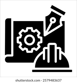 Industrial Designer Icon Element For Design
