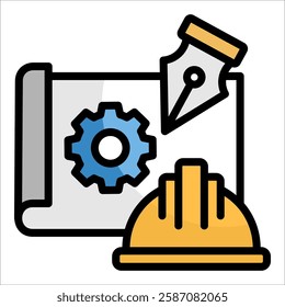 Industrial Designer Icon Element For Design
