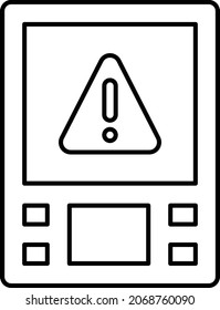 industrial digital scale Concept Vector Icon Design, Weight Measuring device Error Symbol, Mass balances Sign, calibration and Vibration Stock Illustration