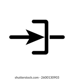 Industrial Diode icon simple vector. Electric circuit. Central computer