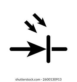 Industrial Diode icon simple vector. Electric circuit. Central computer