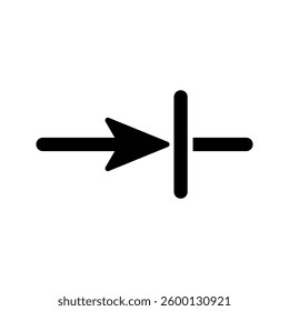 Industrial Diode icon simple vector. Electric circuit. Central computer