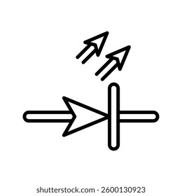 Industrial Diode icon simple vector. Electric circuit. Central computer