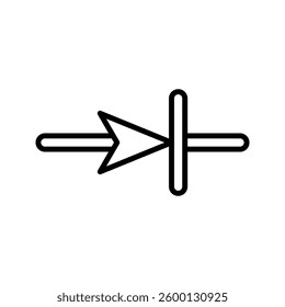Industrial Diode icon simple vector. Electric circuit. Central computer