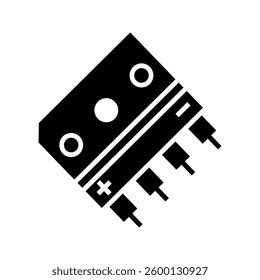 Industrial Diode icon simple vector. Electric circuit. Central computer