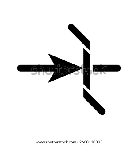 Industrial Diode icon simple vector. Electric circuit. Central computer