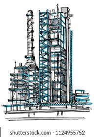 Industrial district sketch