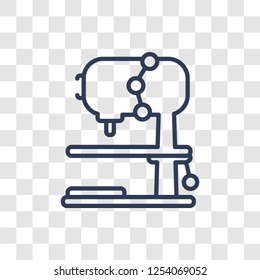 industrial Drill icon. Trendy linear industrial Drill logo concept on transparent background from Industry collection