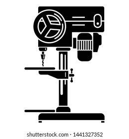 Industrial drilling machine icon. Simple illustration of industrial drilling machine vector icon for web design isolated on white background