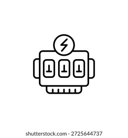 Industrial eléctrico medidor digital Tecnología minimalista