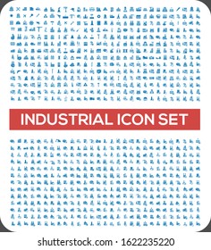 Industrial and Energy vector icon set