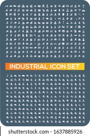 Industrial and Energy vector icon set