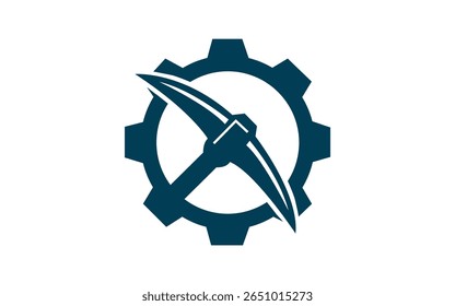 Industrial Engineering Gear Logo Design für Fertigung und Maschinenbau
