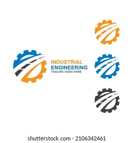 industrial engineering gear logo vector template.