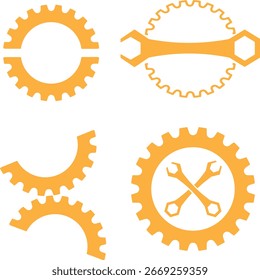 industrial engineering workshop gear logo