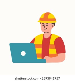 Industrial Engineers Working with Laptop