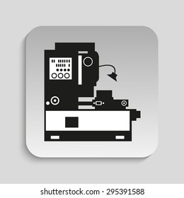 Industrial equipment. Machine. Vector icon.