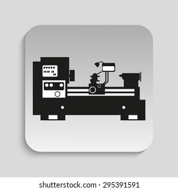 Industrial equipment. Machine. Vector icon.