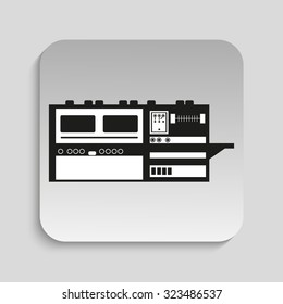 Industrial equipment. Machine. Vector icon.