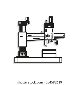 Industrial equipment. Machine. Vector icon.