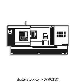 Industrial equipment. Machine. Vector icon.