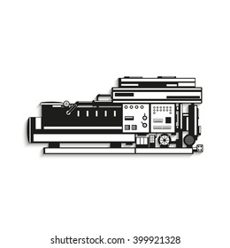 Industrial equipment. Machine. Vector icon.