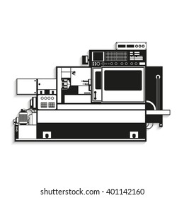 Industrial equipment. Machine. Vector icon.