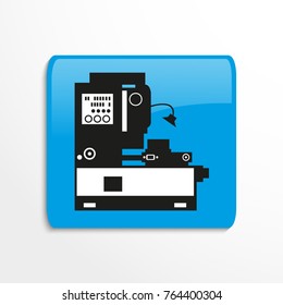 Industrial equipment. Machine. Vector icon. 