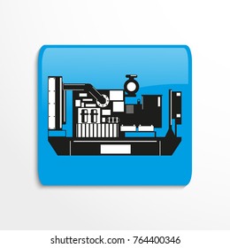 Industrial equipment. Machine. Vector icon. 