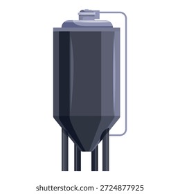 Equipamento industrial está processando e fermentando bebidas em fábrica de cervejaria moderna